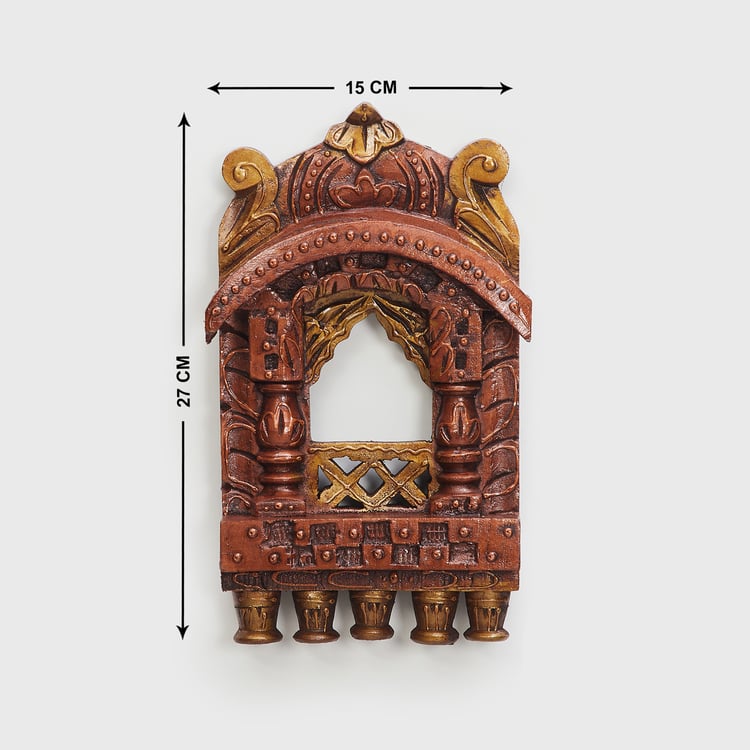 Corsica Mystic India Wood Carved Frame Wall Accent