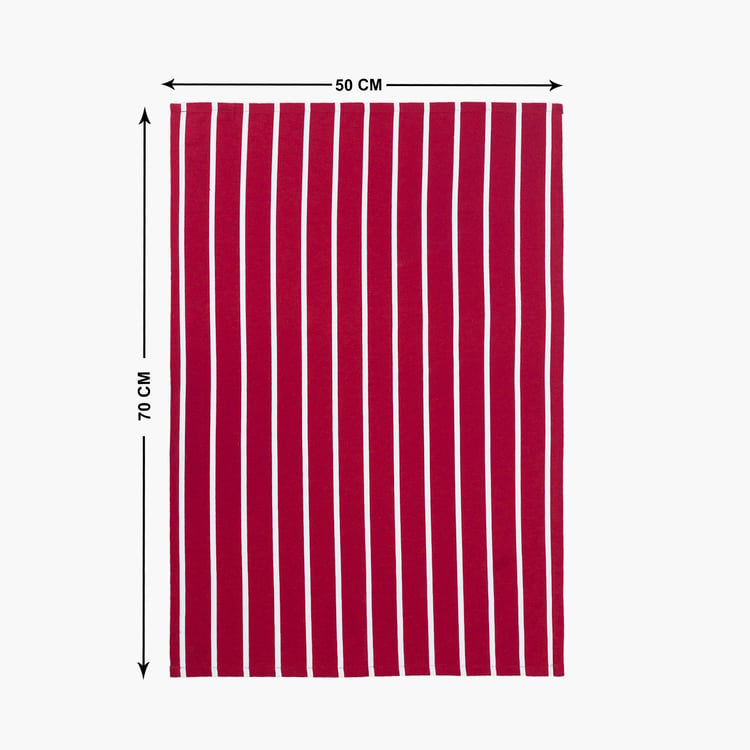 MASPAR Celtic Set of 3 Cotton Kitchen Towels - Red