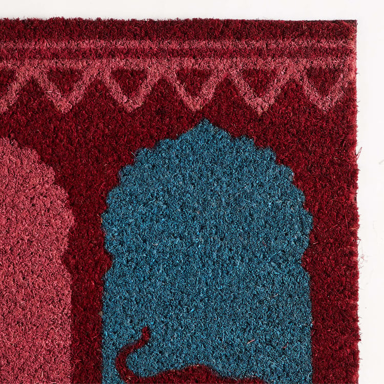 Corsica Indian Elephant Coir Printed Doormat - 40x60cm