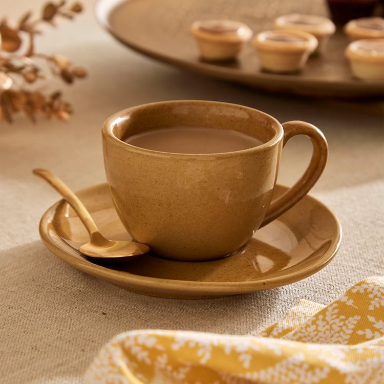 Mirage Stoneware Cup and Saucer - 200ml