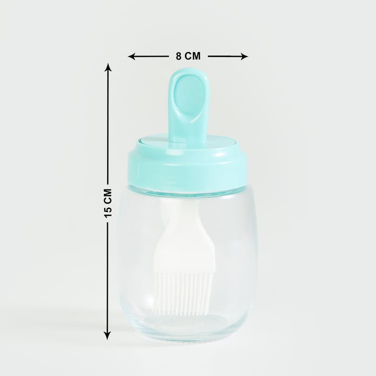 Pamolive Glass Oil Bottle with Drip Brush - 290ml