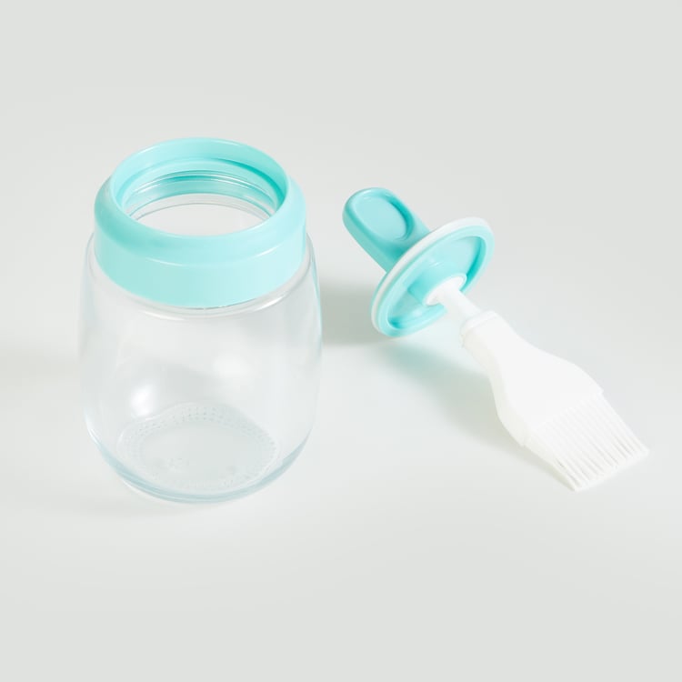 Pamolive Glass Oil Bottle with Drip Brush - 290ml