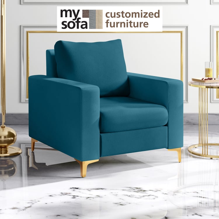 Noir Novelty Velvet 1-Seater Sofa - Customized Furniture