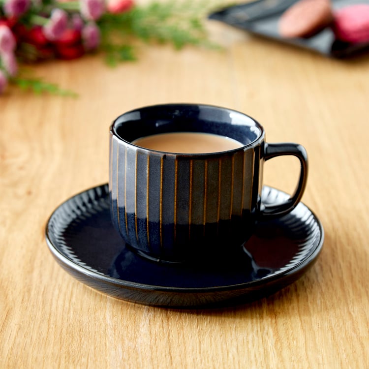 Cadenza Somber Stoneware Cup and Saucer - 200ml