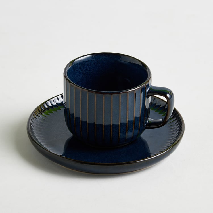 Cadenza Somber Stoneware Cup and Saucer - 200ml
