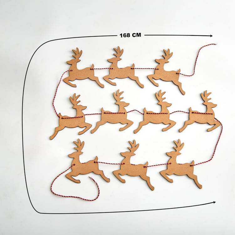 Carols 3Pcs DIY Reindeer Bunting Kit