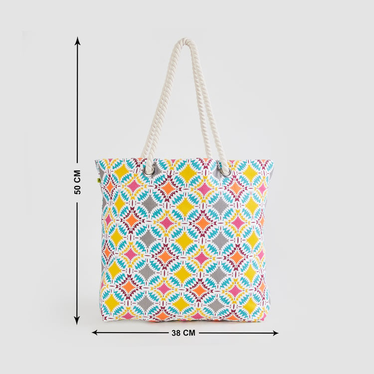 Minerals Abstract Printed Reusable Tote Bag - 38x50cm
