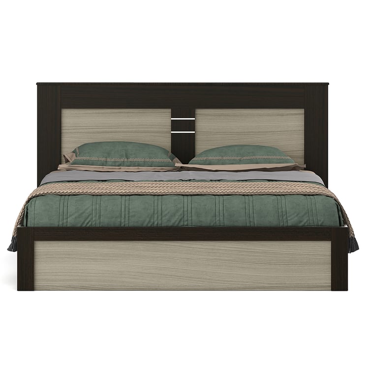 Helios Lawrence Queen Bed with Box Storage - Brown