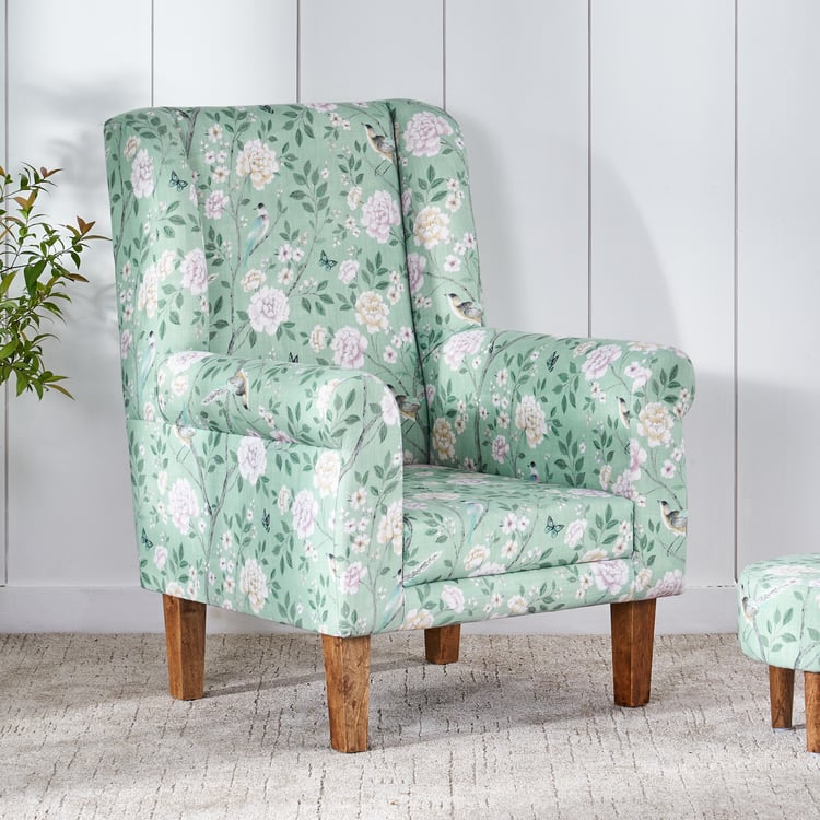 Blossom Fabric Accent Chair - Mint