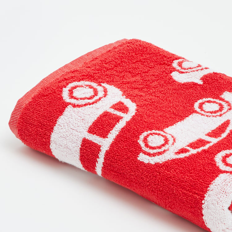 Slate Kids Cotton Car Patterned Bath Towel - 120x60cm