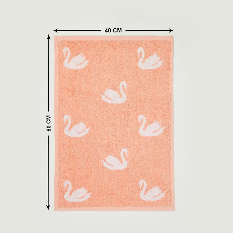 Slate Kids Cotton Swan Patterned Hand Towel - 60x40cm