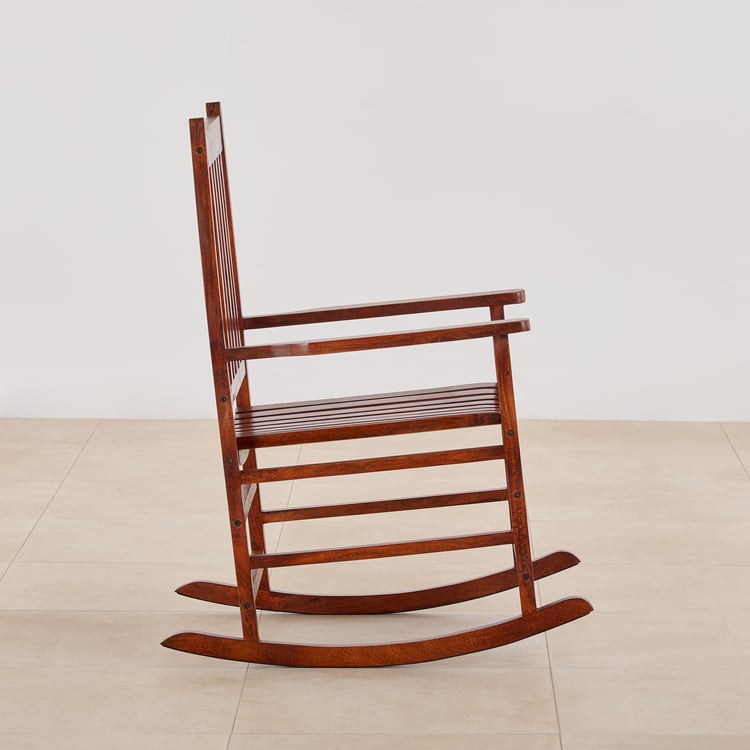 Lupin Mango Wood Rocking Chair - Brown