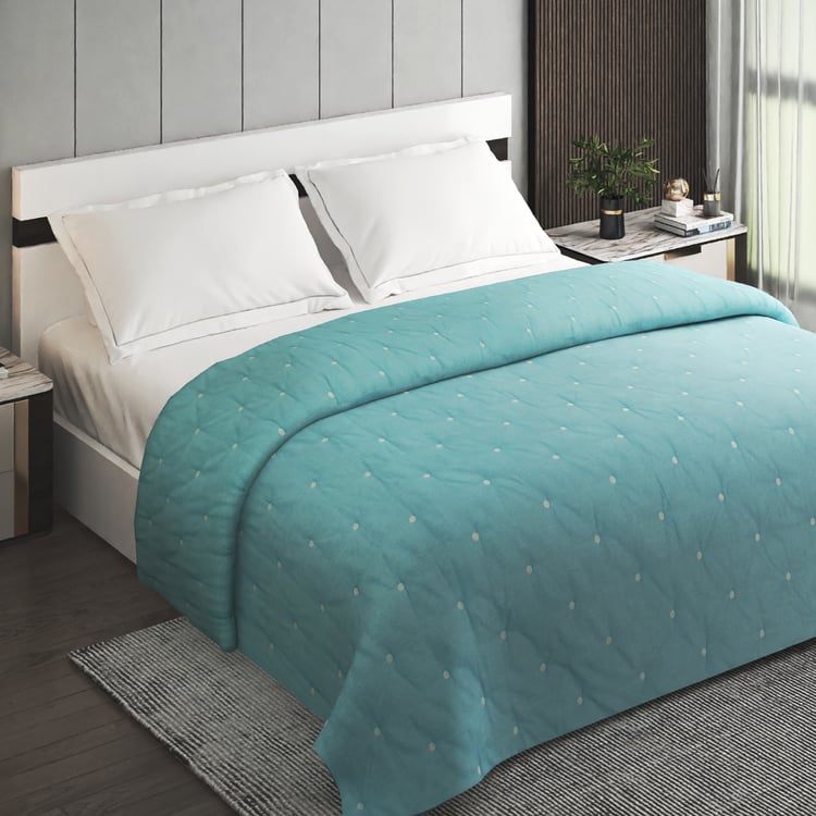 Colour Refresh Cotton Embroidered Double Quilt