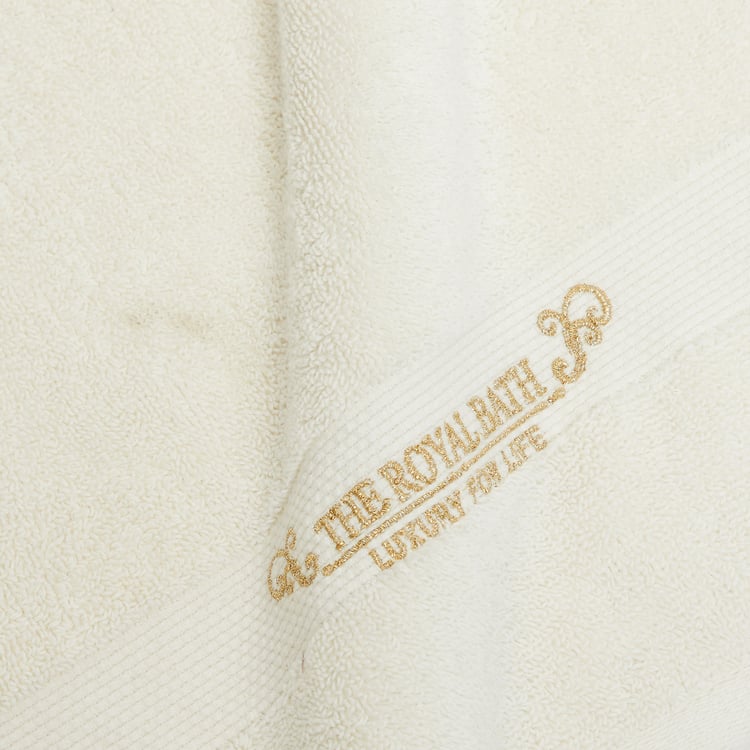 Royal Bath Cotton Embroidered Hand Towel - 60x40cm