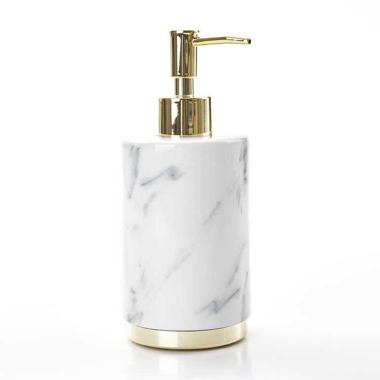 Aubree Dapple Ceramic Soap Dispenser - 390ml