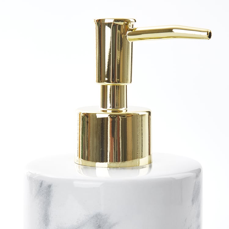 Aubree Dapple Ceramic Soap Dispenser - 390ml