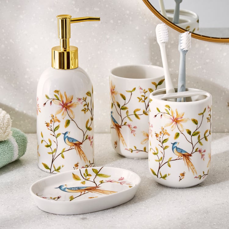 Nova Dastkari Ceramic Printed Soap Dish