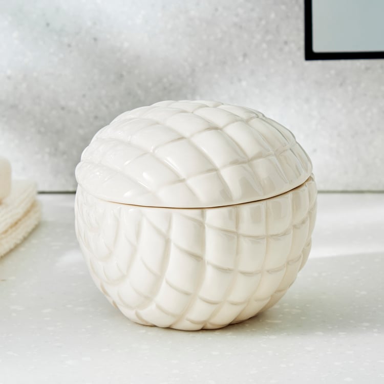 Nova Santorini Ceramic Shell Cotton Box