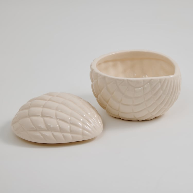 Nova Santorini Ceramic Shell Cotton Box