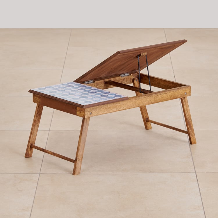 Blossom Mango Wood Laptop Table - Brown