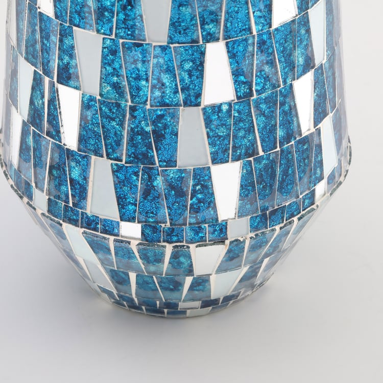 Mabel Decor Glass Mosaic Tapered Vase
