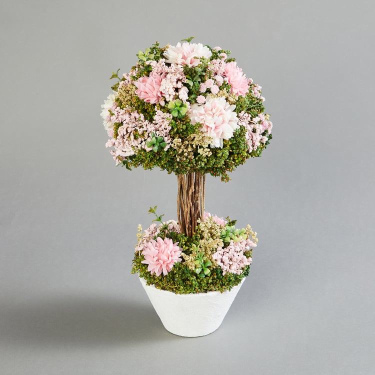 Gardenia Artificial Mum Flower in Pot