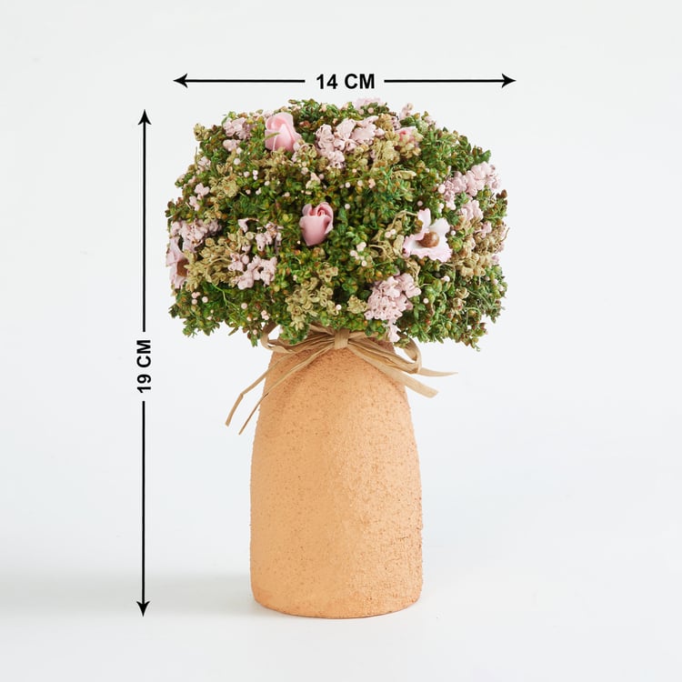 Gardenia Artificial Cosmos Flowers in Paper Pot