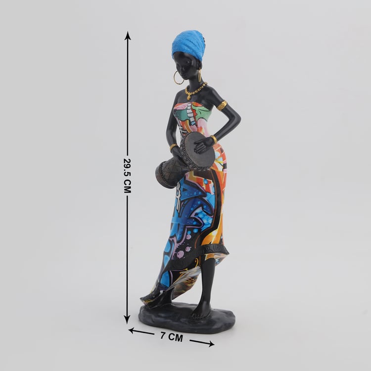 Corsica Kadence Polyresin African Doumbek Figurine
