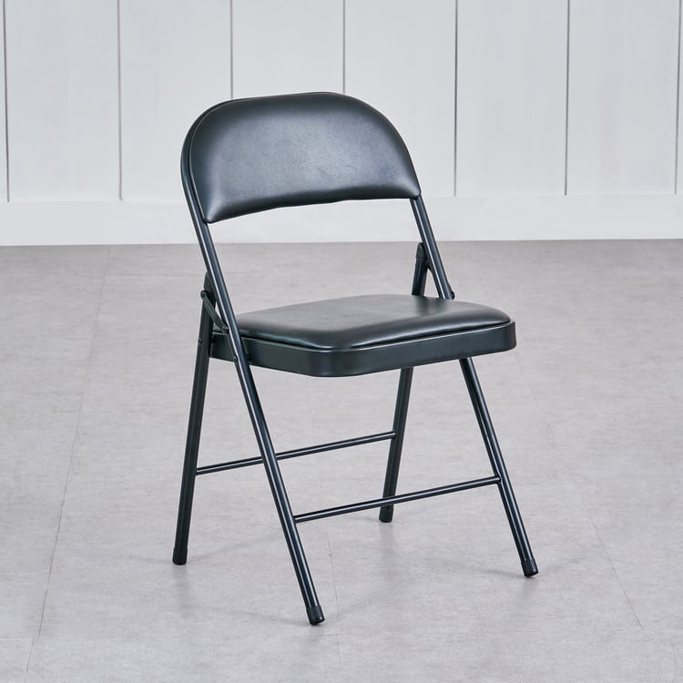 Natasha Metal Folding Chair - Black