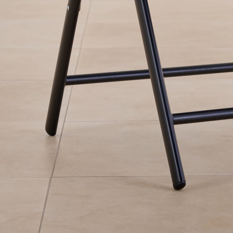 Highland Fabric Folding Easy Chair - Black