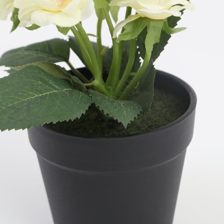 Garnet Garden Artificial Blossom Plant in Pot