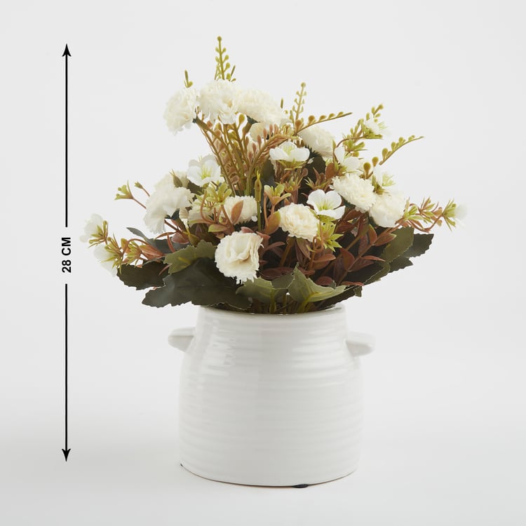 Gloria Artificial Flowers in Ceramic Pot