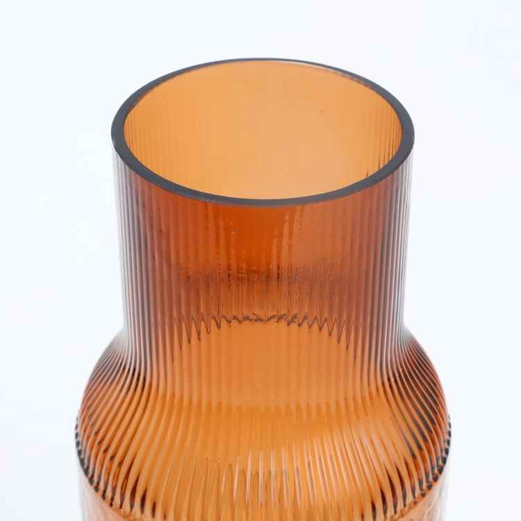 Splendid Dastkari Glass Ribbed Vase