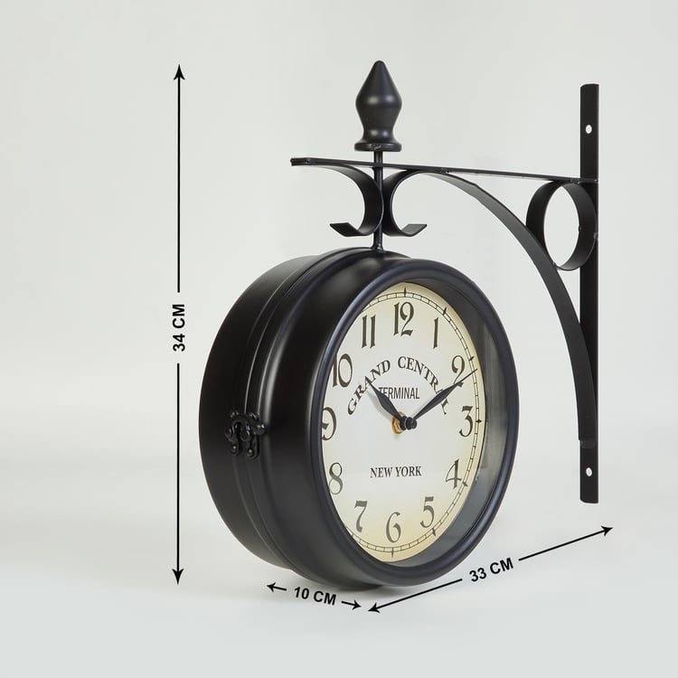 Casablanca Metal Classical Station Clock - 33x34cm