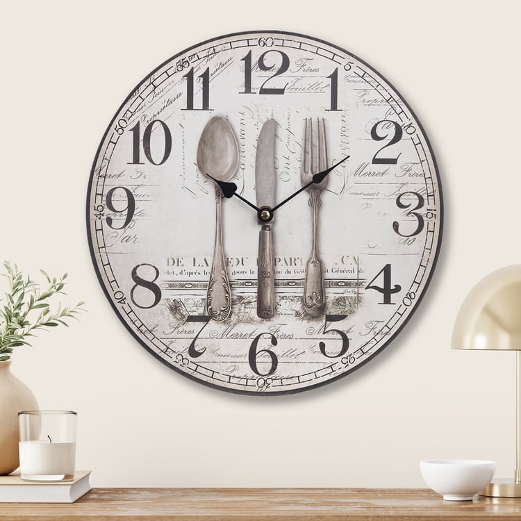 Corsica Wooden Wall Clock - 30cm