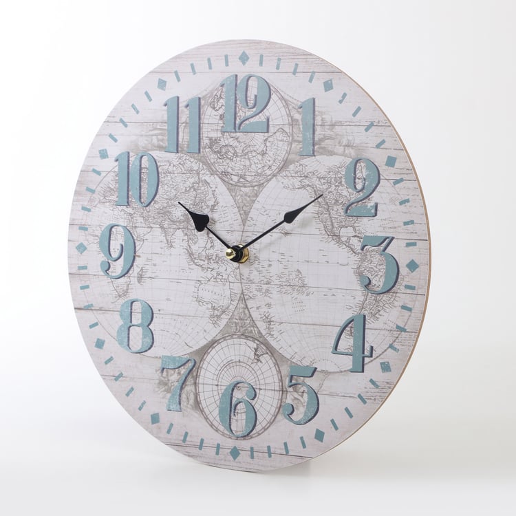 Corsica Wooden Wall Clock - 30cm
