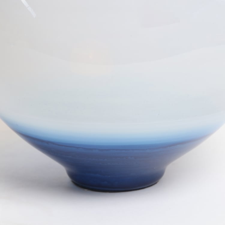 Splendid Santorini Glass Ombre Decorative Bowl