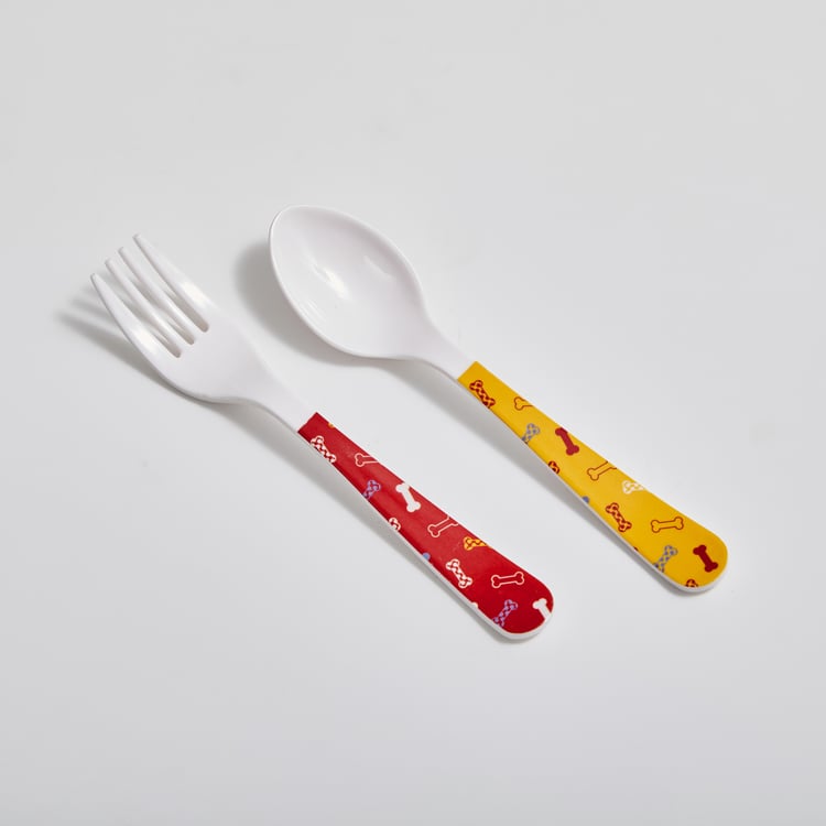 Glee Kids Melamine Printed Spoon and Fork Set