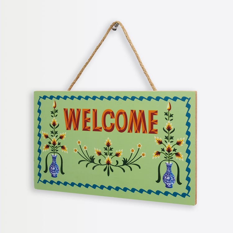 Garnet Interiors Wooden Welcome Quote Hanging Wall Accent