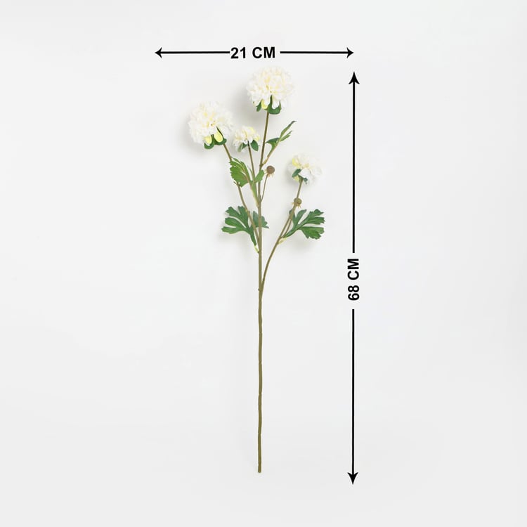 Botanical Artificial Pom Pom Flower Stick - 68 cm