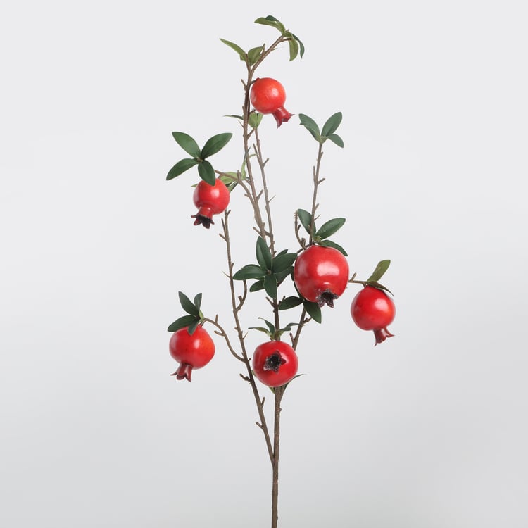 Botanical Artificial Pomegranate Branch - 82 cm