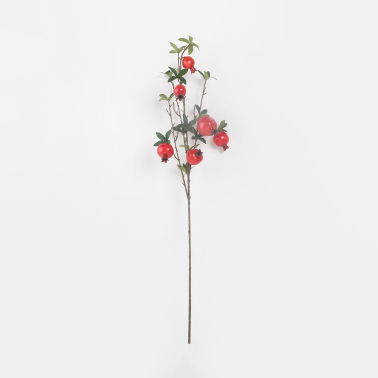 Botanical Artificial Pomegranate Branch - 82 cm