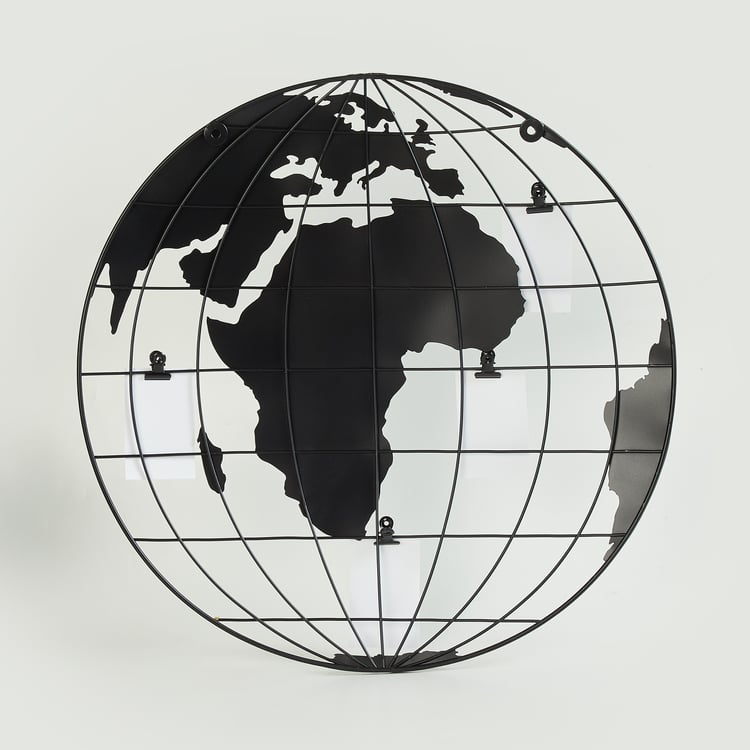 Corsica Metal Globe Grid Photo Frame with Clips - 45x45cm