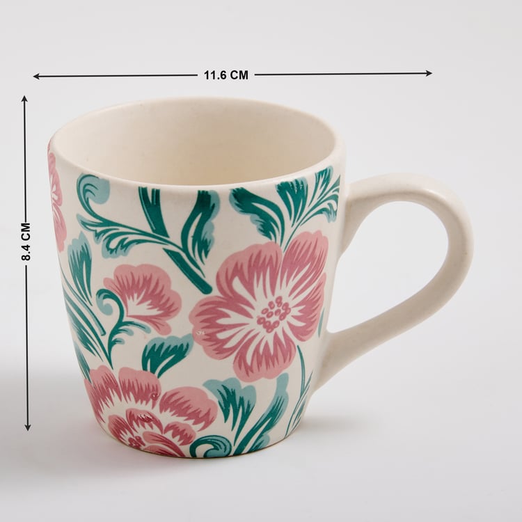 Mohar Stoneware Printed Coffee Mug - 240ml