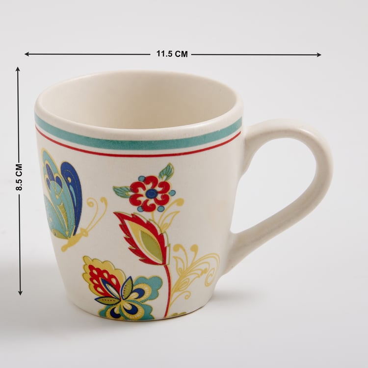 Mohar Stoneware Printed Coffee Mug - 240ml