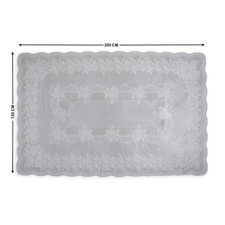 Corsica Bloom Floral PVC 6-Seater Table Cover - 200x130cm