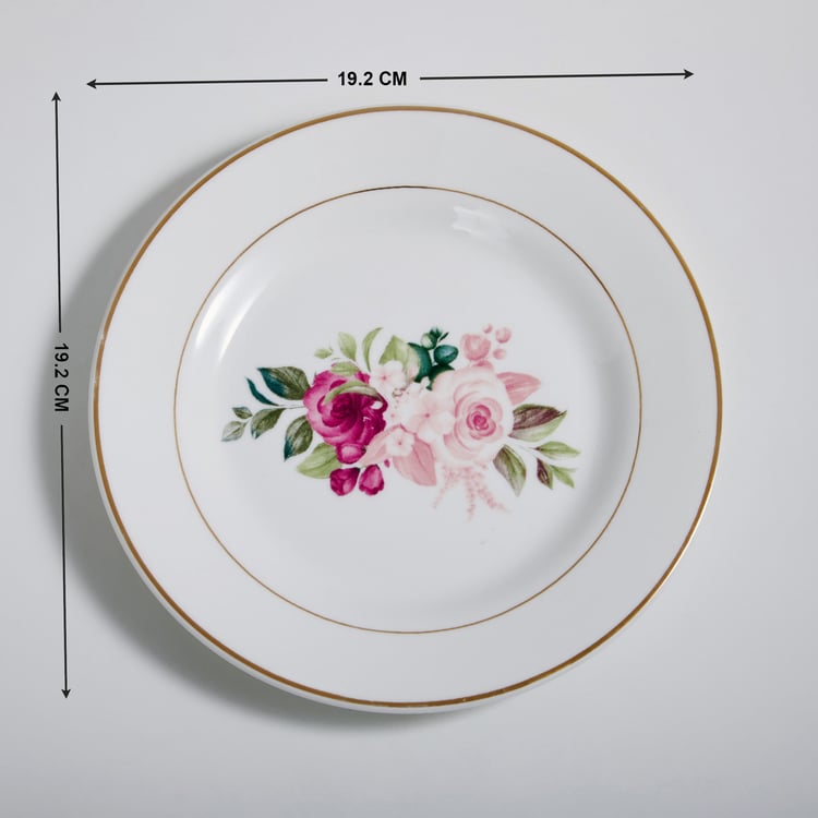 Lucas Bone China Printed Dinner Plate - 19.2cm