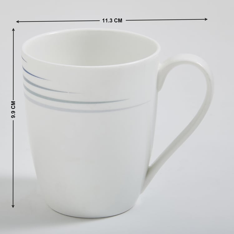 Lucas Bone China Printed Big Coffee Mug - 340ml