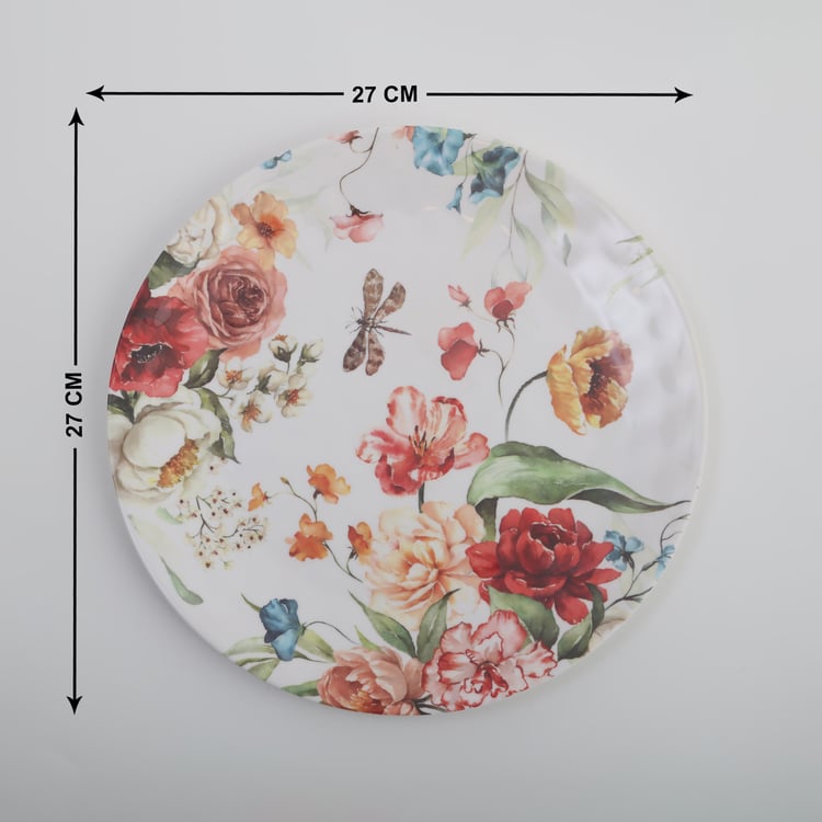 Meadows Theme Melamine Printed Dinner Plate - 27cm