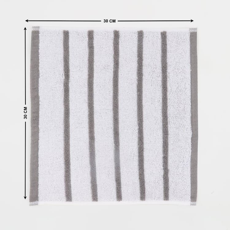 Colour Refresh Essence Striped Cotton Face Towel - 30x30cm